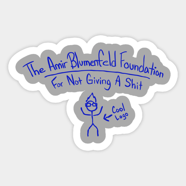 The Amir Blumenfeld Foundation Sticker by blairjcampbell